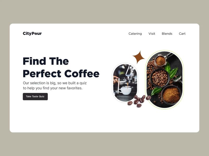 City Pour - Coffee Shop Website Motion Design