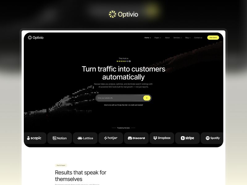Optivio — Website Template for Framer