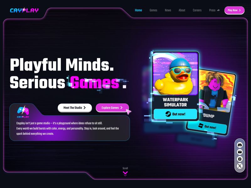 CAYPLAY | Game Studio Website 