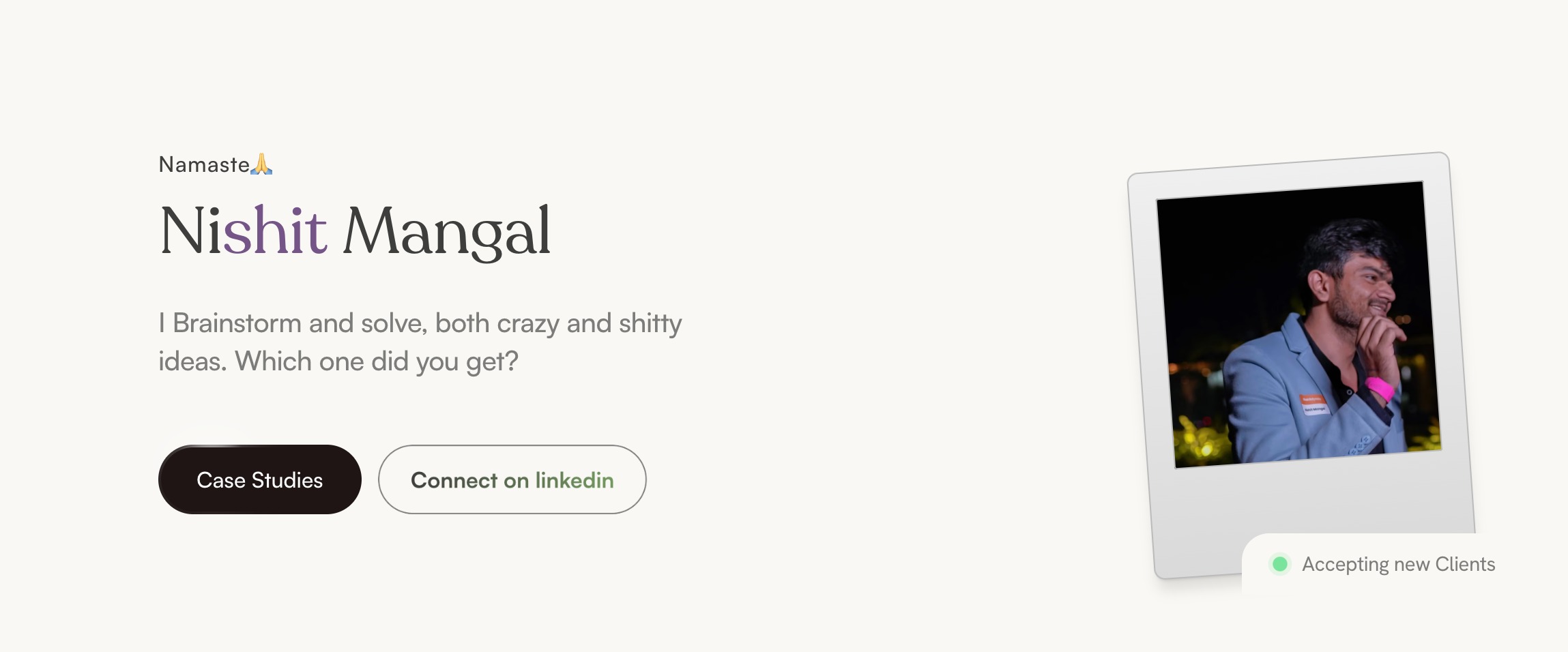 Nishit Mangal- 0 to 1 Design Image 0