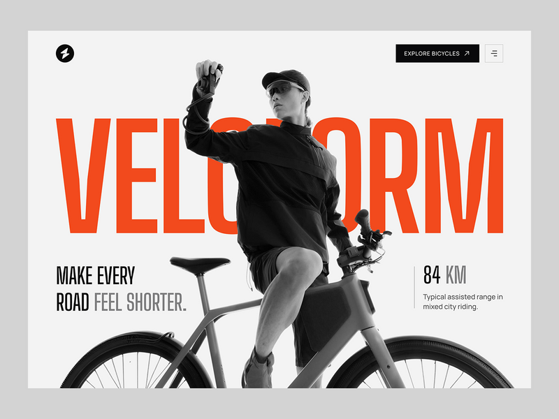 VELOFORM - Bicycle Website UIUX Design