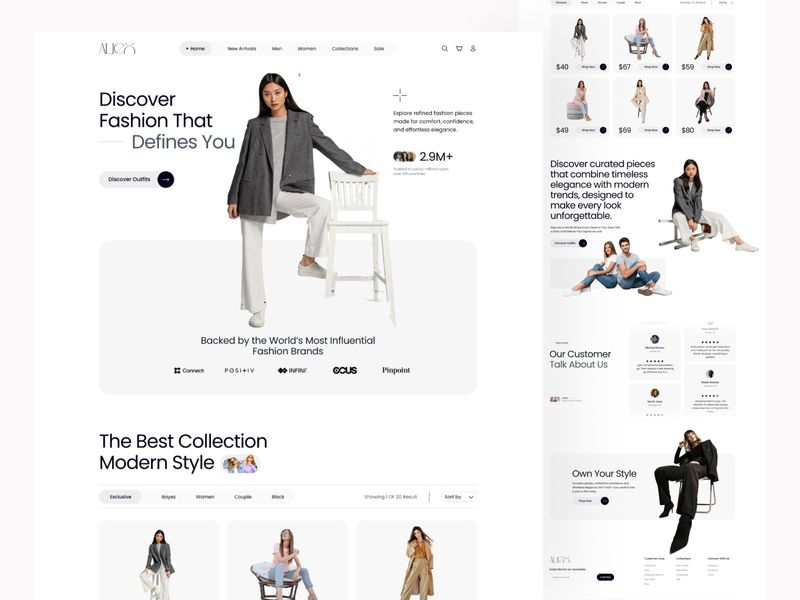 Fashion E-Commerce UI — Modern, Clean & Human-Centered