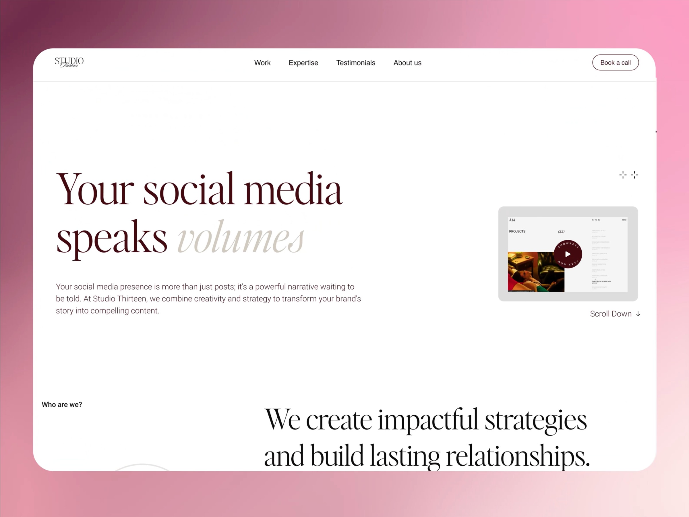 Marketing Studio Website Design | Web Design Saif Uddin Imran Image 0