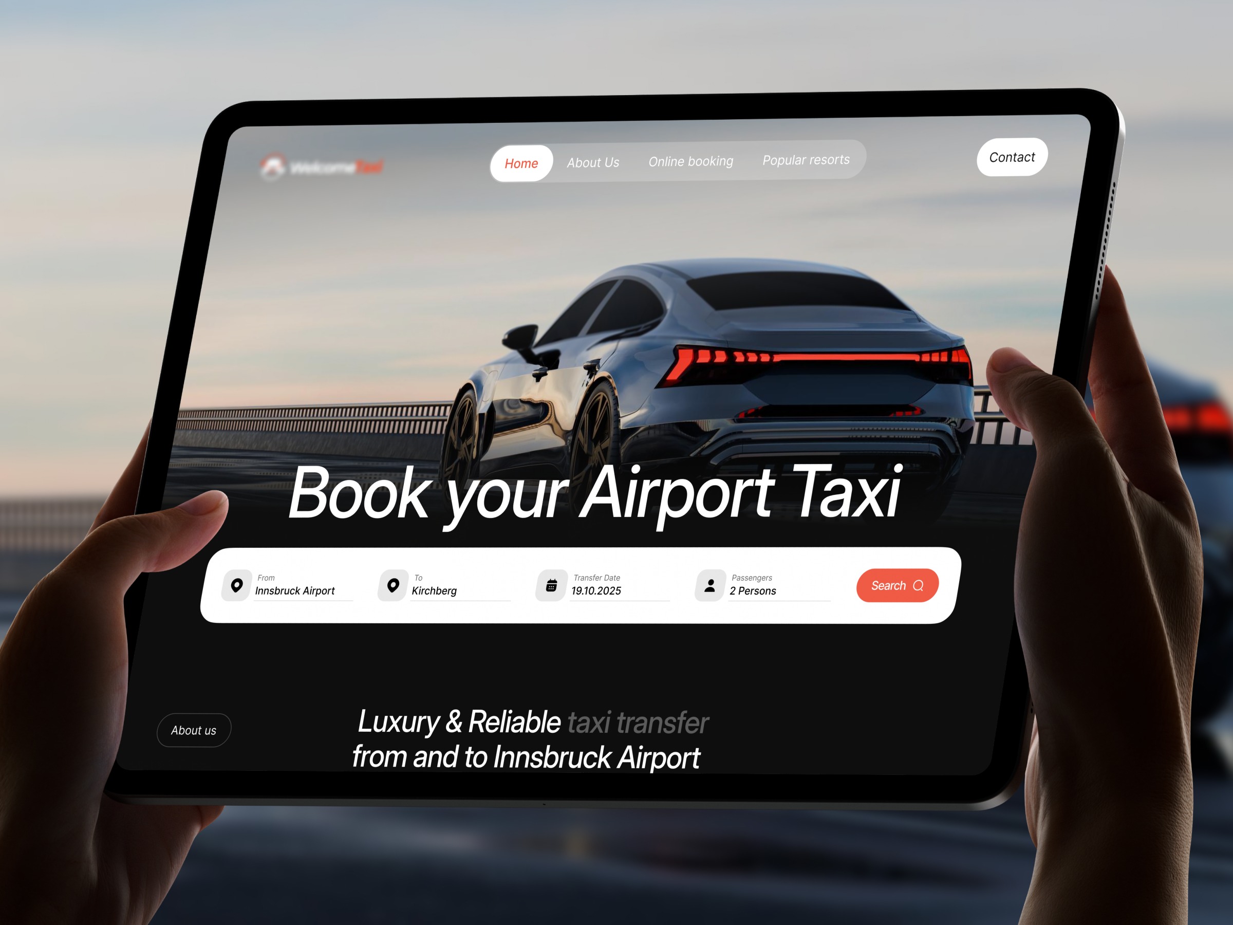 ✈️ Luxury Airport Taxi Booking Website Design Image 0