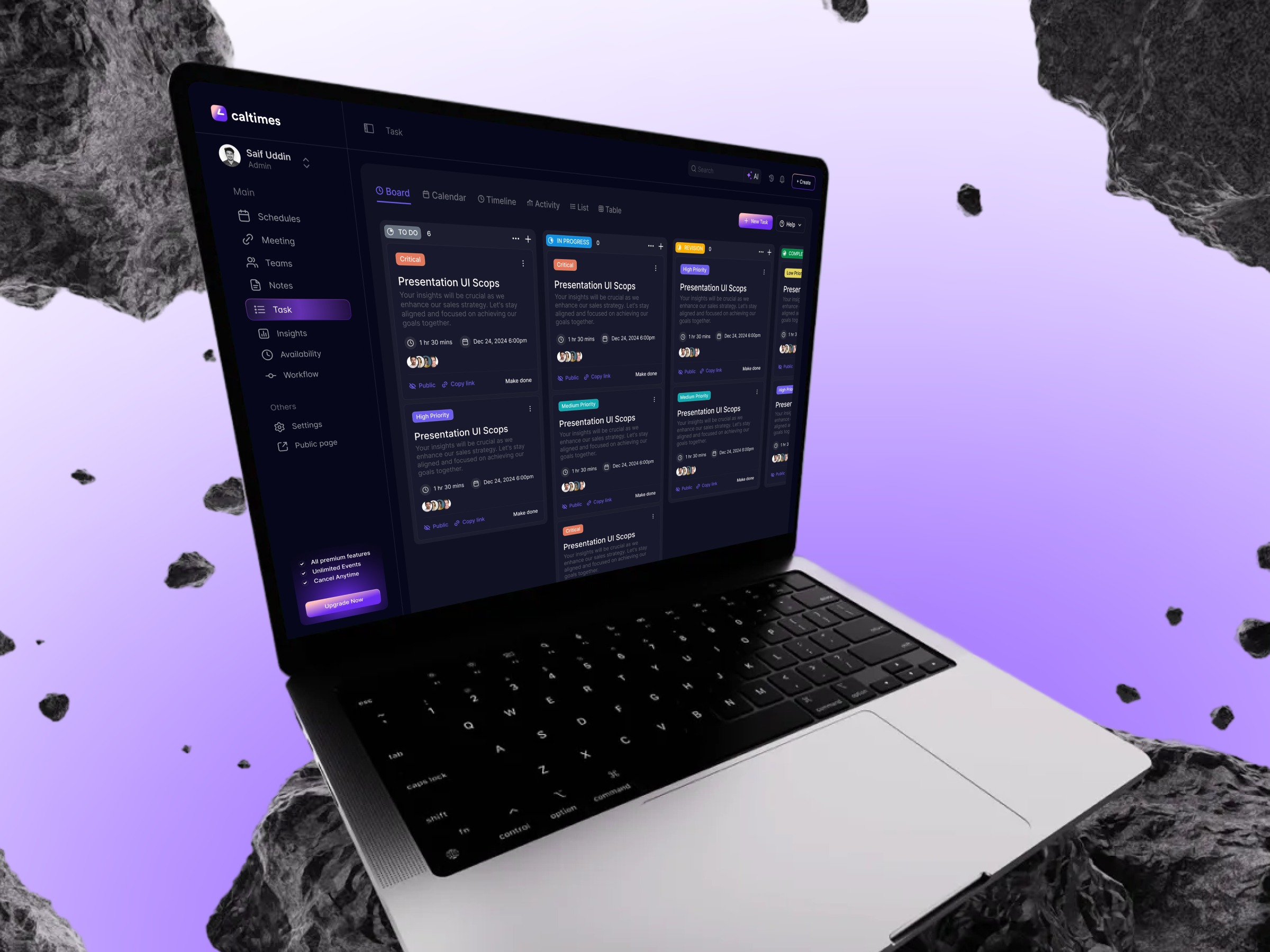 Calltimes SaaS Design | Task Flow | Sleeko Image 0