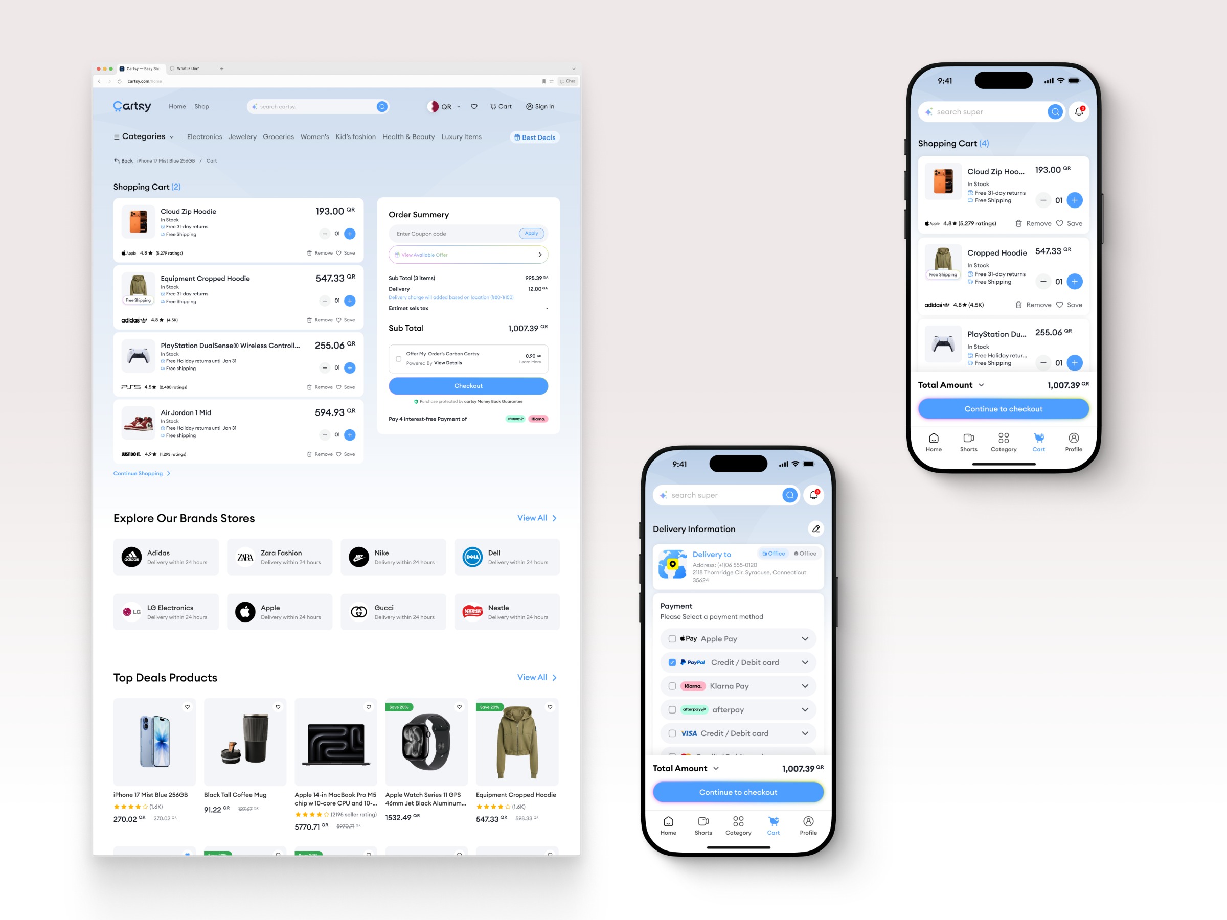 Cartsy | Checkout Flow Mobile App Design | Sleeko Image 0