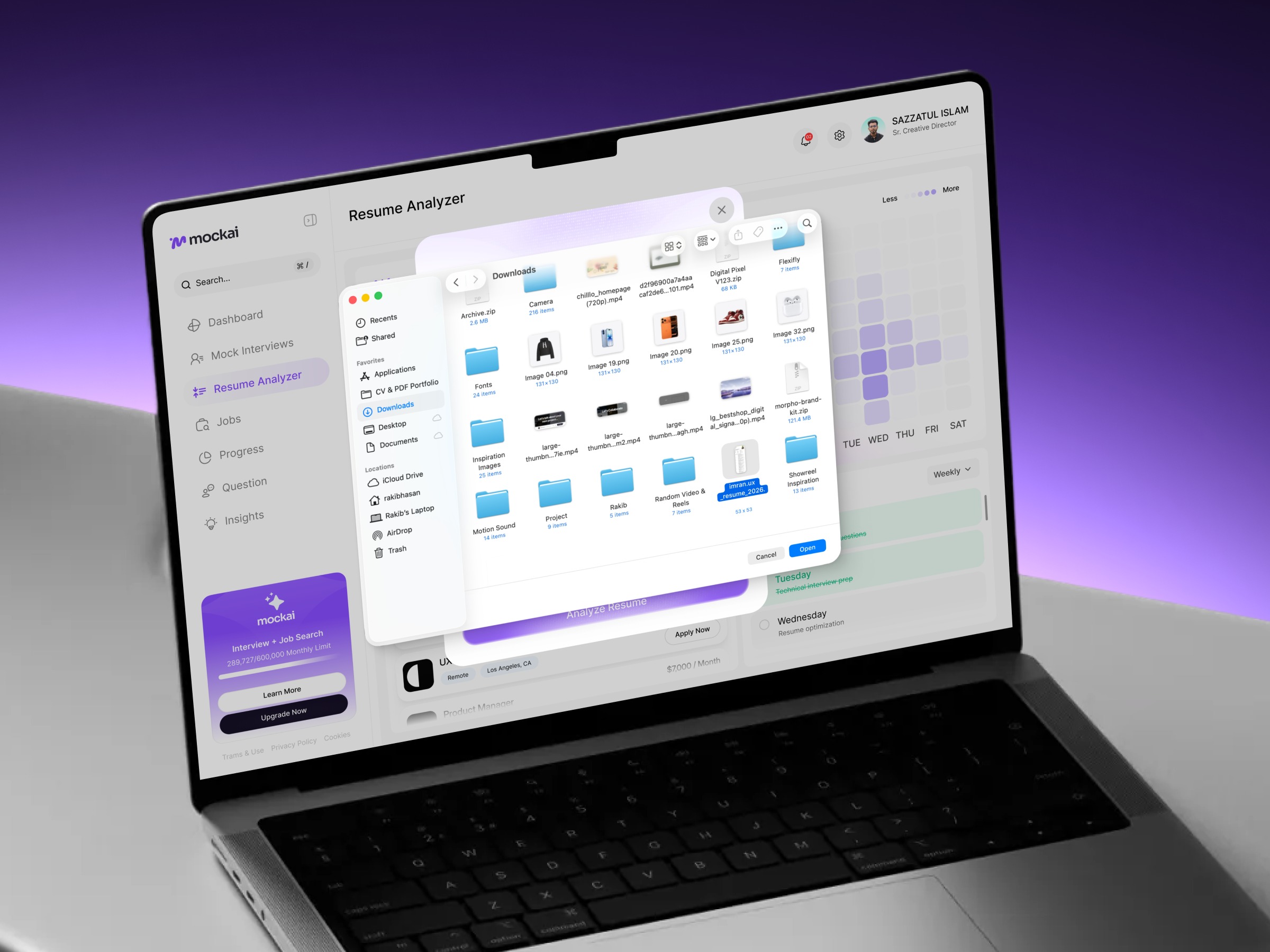 Mock AI — AI Resume Analyzer SaaS Design Image 1