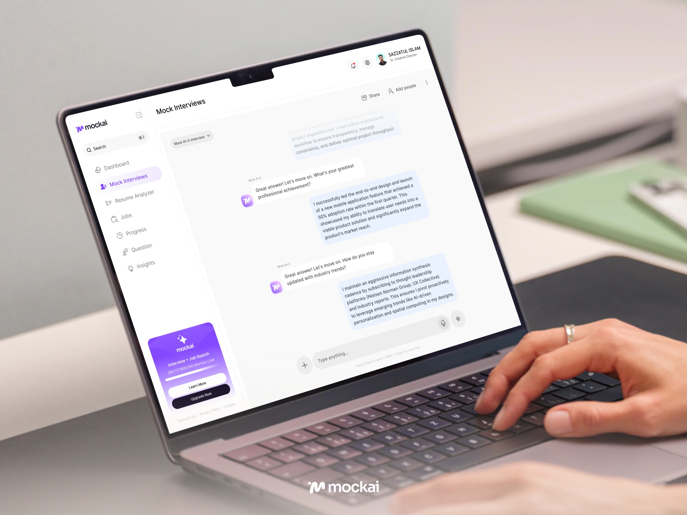 Mock AI — AI Interview Practice Flow Image 1