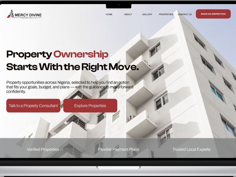 Real Estate Hero section
