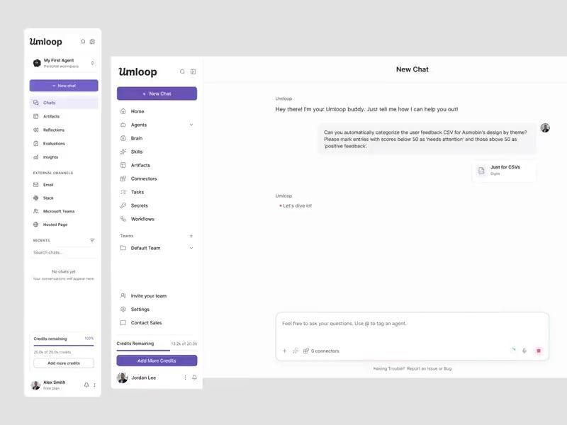 AI agents Web App