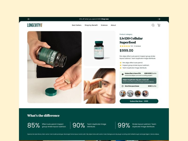 Shopify Store Product Details Page UI