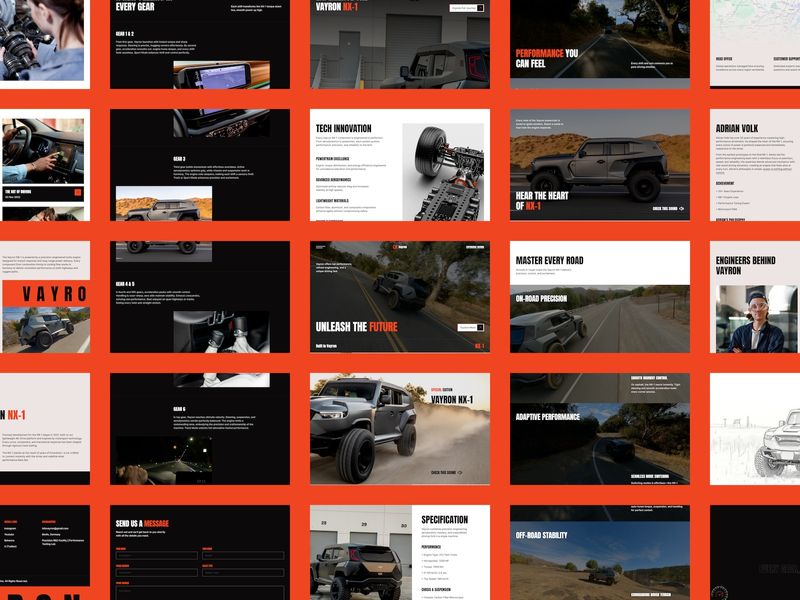 VAYRON — Electric Vehicle Website Template