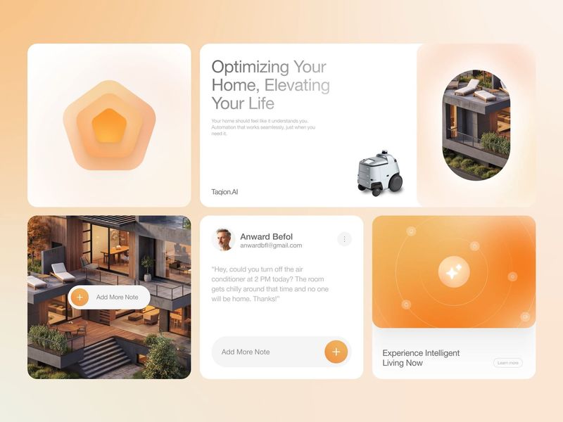 AI Smart Home Automation Bento Branding Motion Design