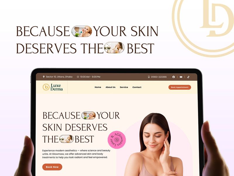 Luxe Derma – Modern Skincare & Aesthetic Clinic Website