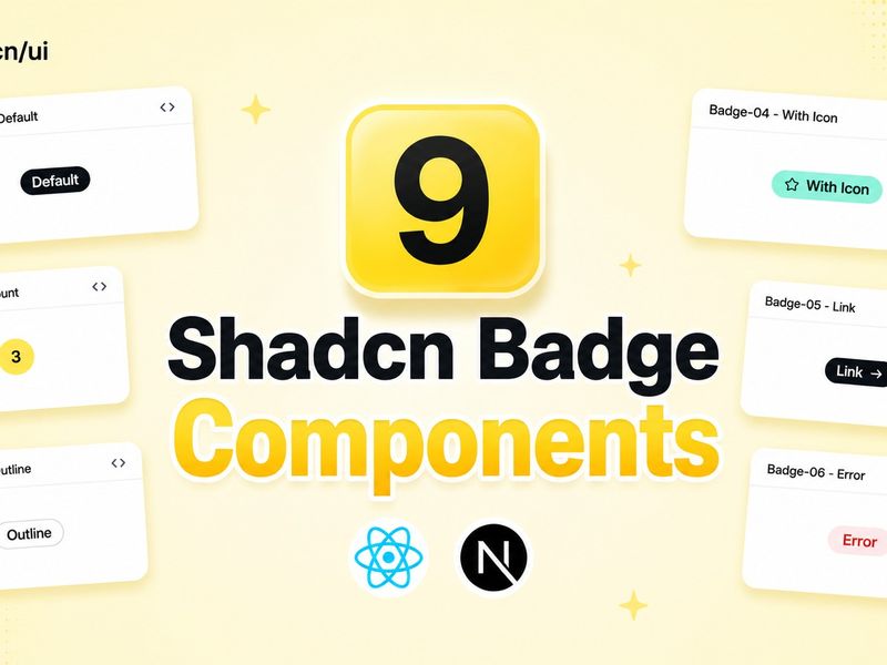 Shadcn Badge Components