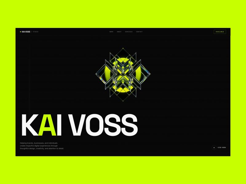 Kai Voss- Portfolio/ Agency Website