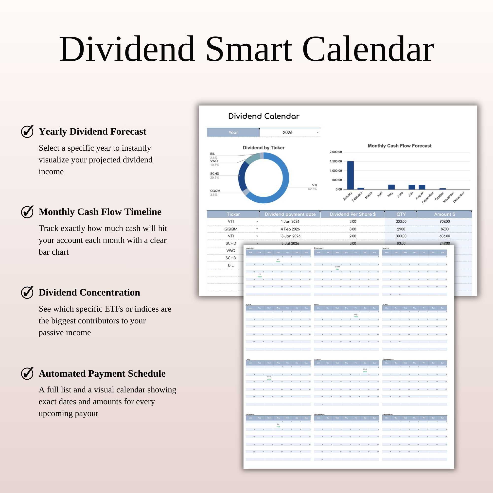 Ultimate ETF & Index Fund Tracker for Google Sheets & Excel | SpreadsheetsHub Image 8