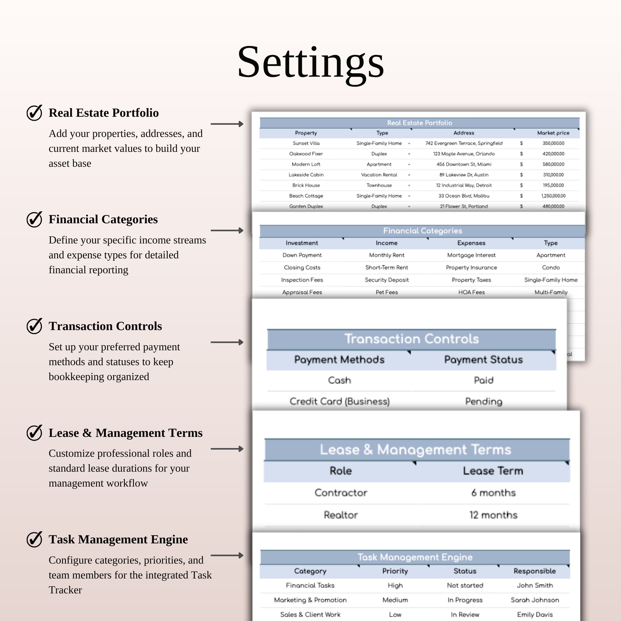Real Estate Investment Portfolio Tracker | ROI & IRR Tool Image 2