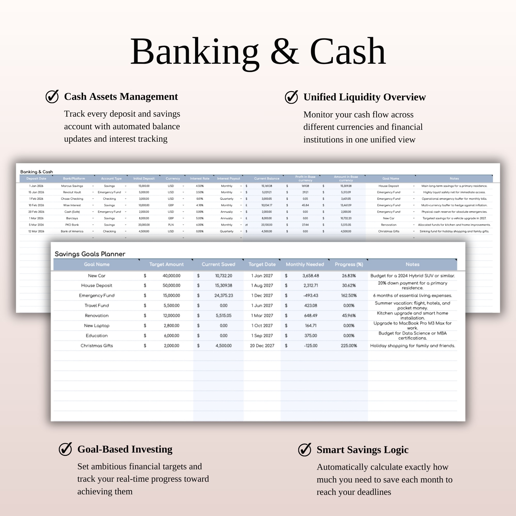 Ultimate Investment Tracker for Google Sheets & Excel Image 3