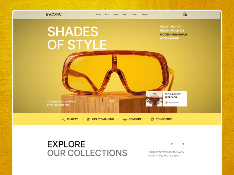 Eyeconic by Waida Studio - Agency design asset by framer