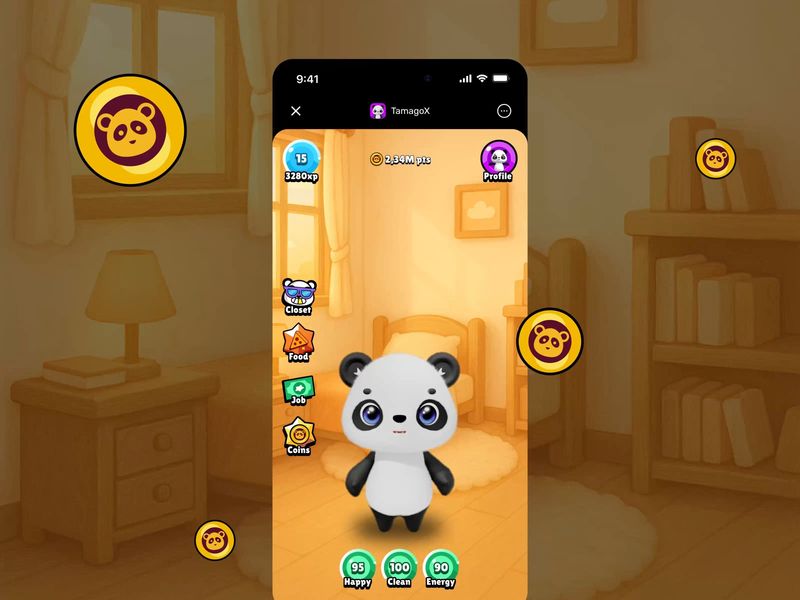 TamagoX - Home Screen