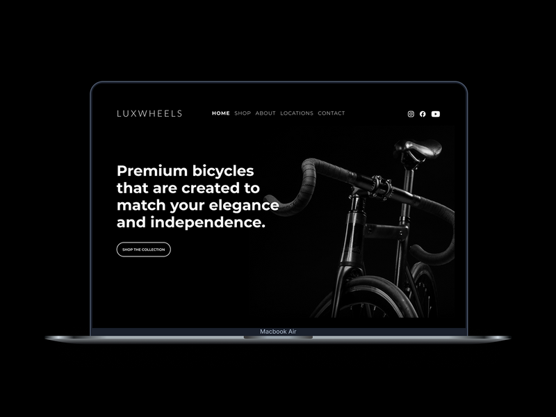 Lux Wheels Landing Page (Concept Work)