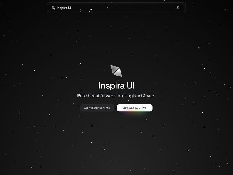 Inspira UI: Build beautiful websites using Vue & Nuxt