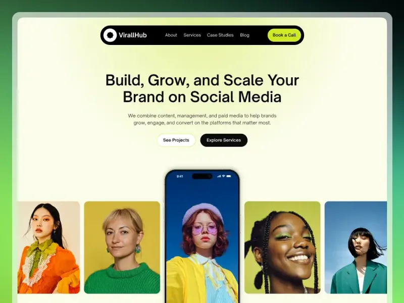 VirallHub by Artificer Design Agency LLC - Portfolio, Agency design asset by webflow