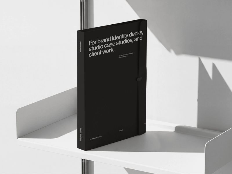 Standing Presentation Folder Mockup