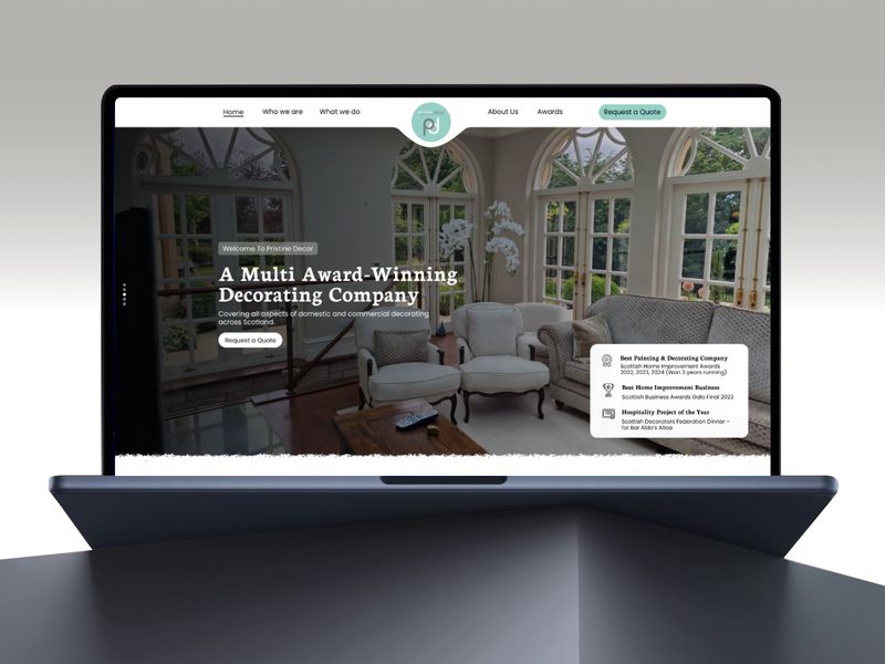Pristine Decor — Award-Winning Service Infrastructure & SEO Framework | Website Design