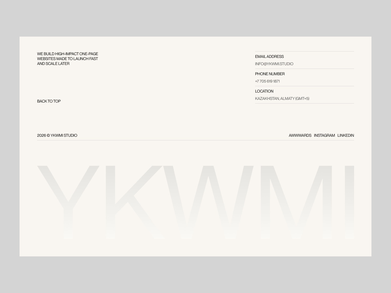 YKWMI Studio Image 3