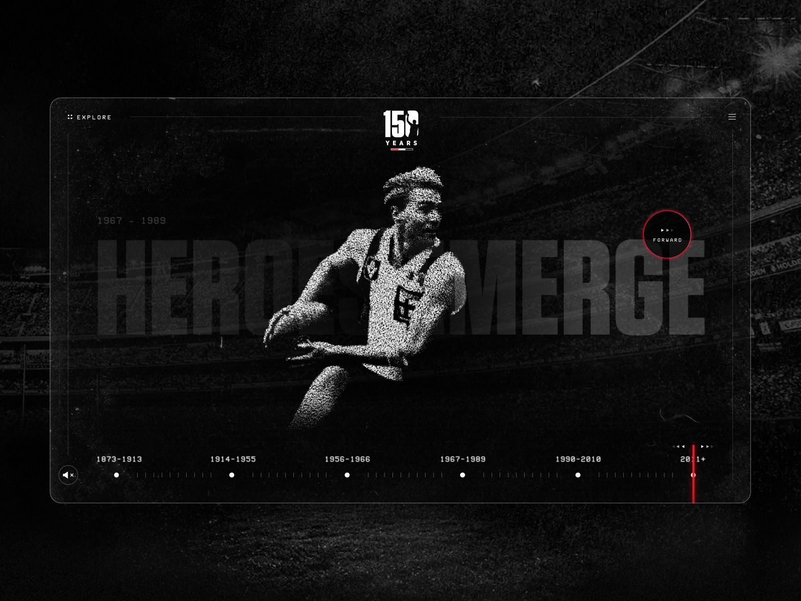 Saints 150 Years - Awwwards Honorable Mention