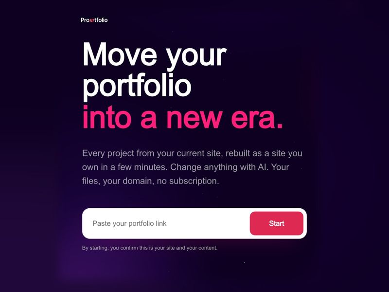 Promtfolio: move your portfolio into a new era