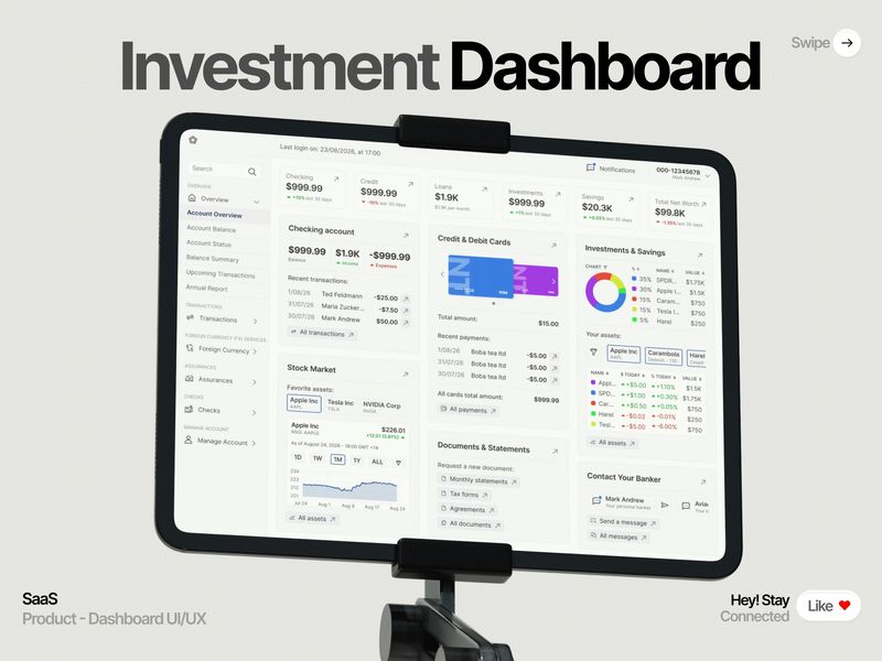 InvesTrack: The Modern Wealth Management SaaS Dashboard