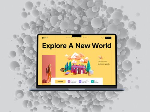 Travel Landing Page Web Design on Behance