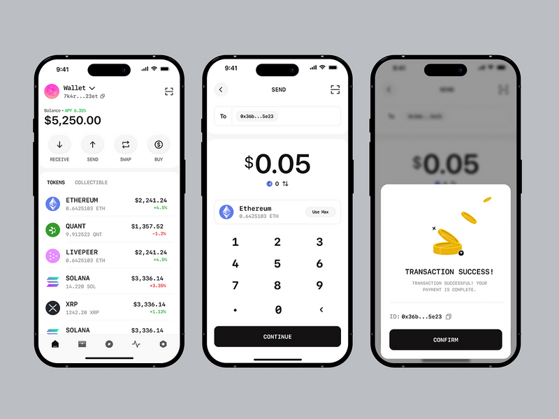 Max Wallet - Crypto Wallet Mobile App Design