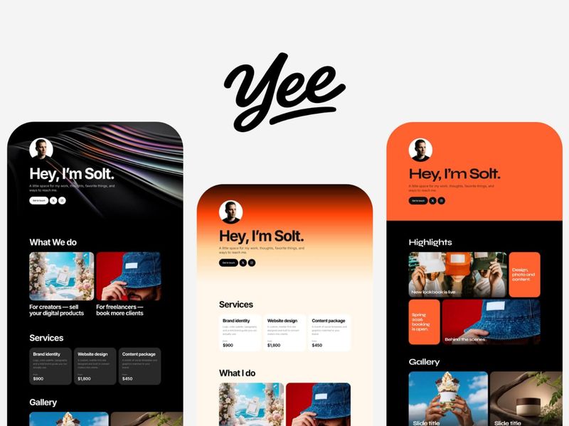 Yee — Your site. Your way.