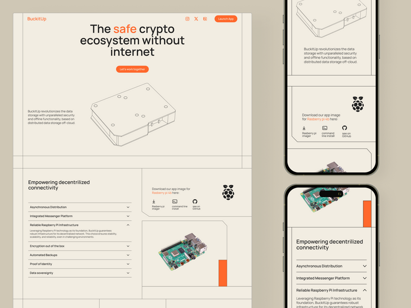 Decentralized Secure Data - Web Design