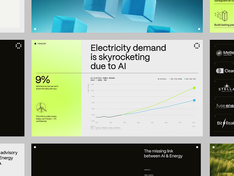 Pitch deck for energy tech startup SOMA  | ochi design