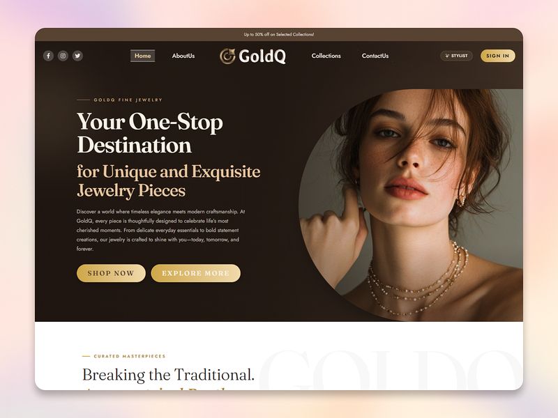 GoldQ — Luxury Jewelry & Diamond E-Commerce Experience