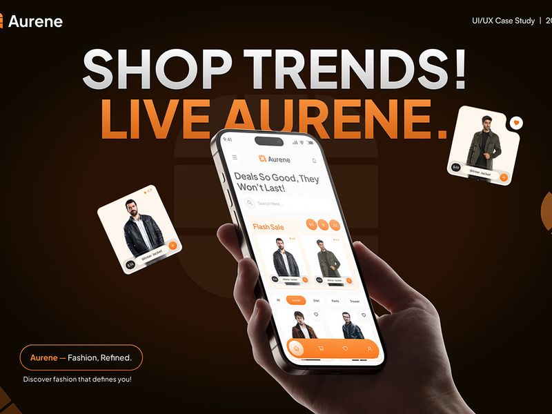 Aurene | Fashion Shopping App UI/UX Design