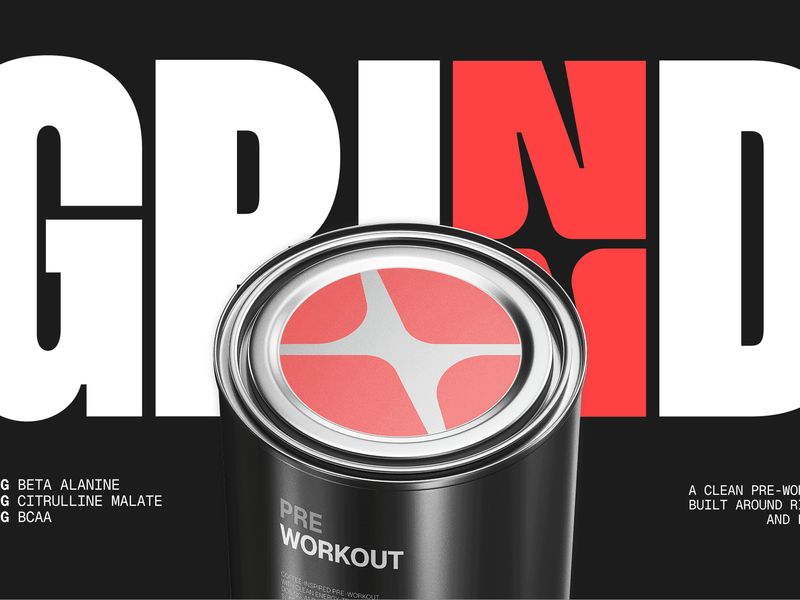 Grind -  Sports Nutrition Branding & Packaging