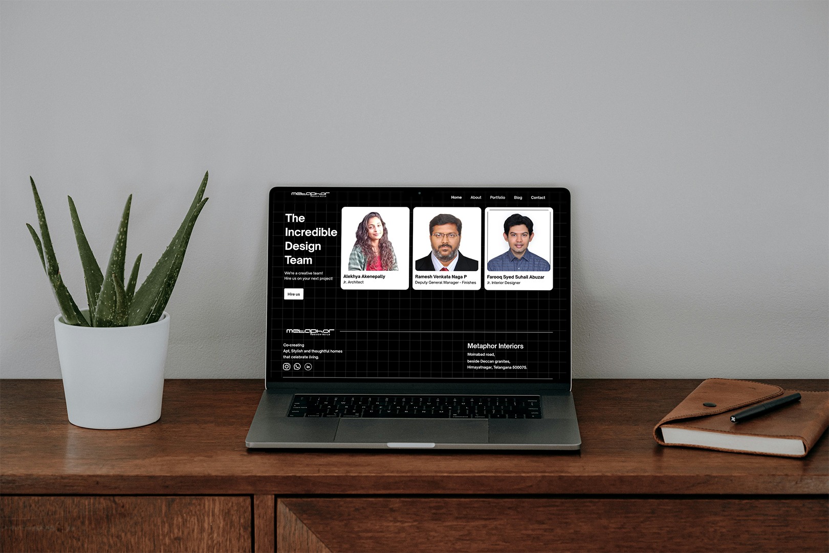 Metaphor Interirors - Website UI Image 0