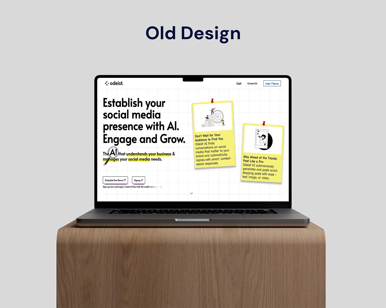 Odeist Redesign Landing Page Image 0