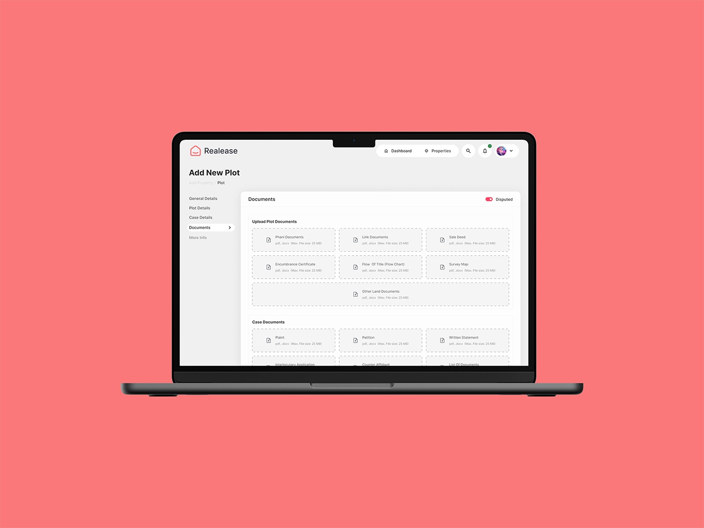 Real Estate SaaS Documents Upload