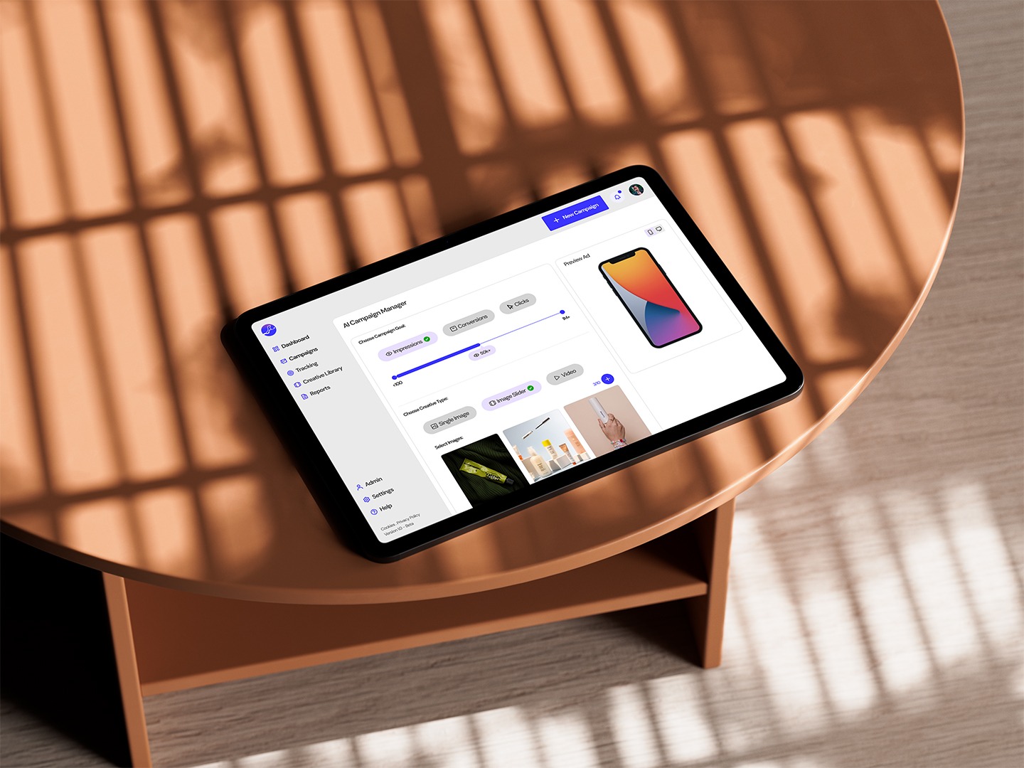 AI Ad Manager SaaS UI