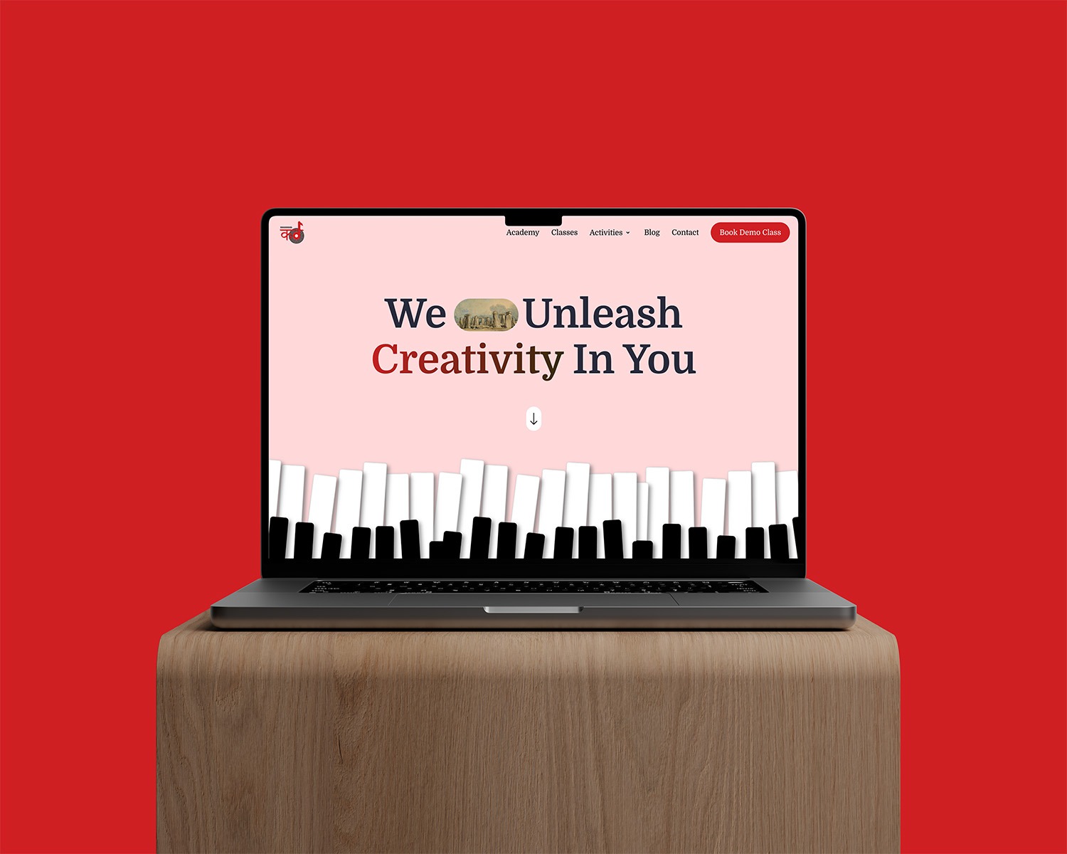 Music Academy Website Landing Page UI
