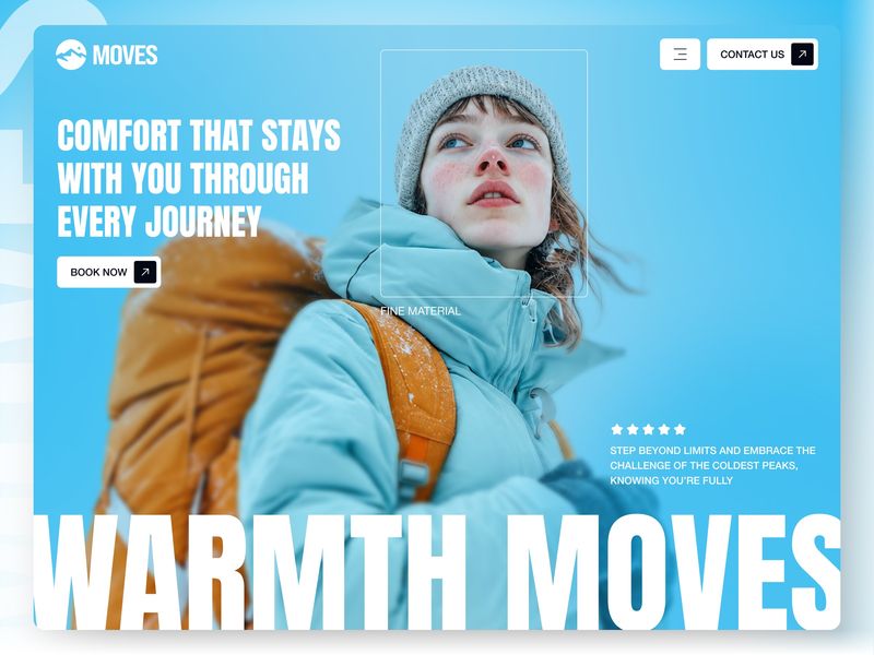 MOVES - Tour & Travel Agency Website UI Design