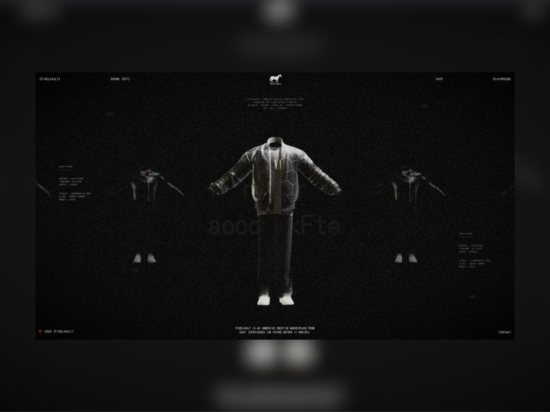 PIXELVAULT – An Immersive Creative Marketplace from 2047