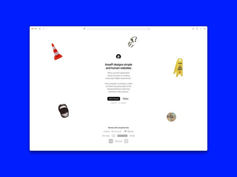 Areal by Uno Studio - Agency design asset by framer